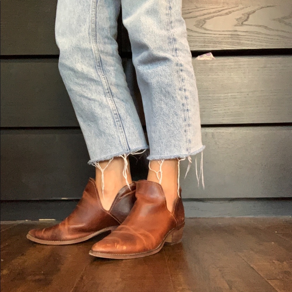 Leather Ankle Booties